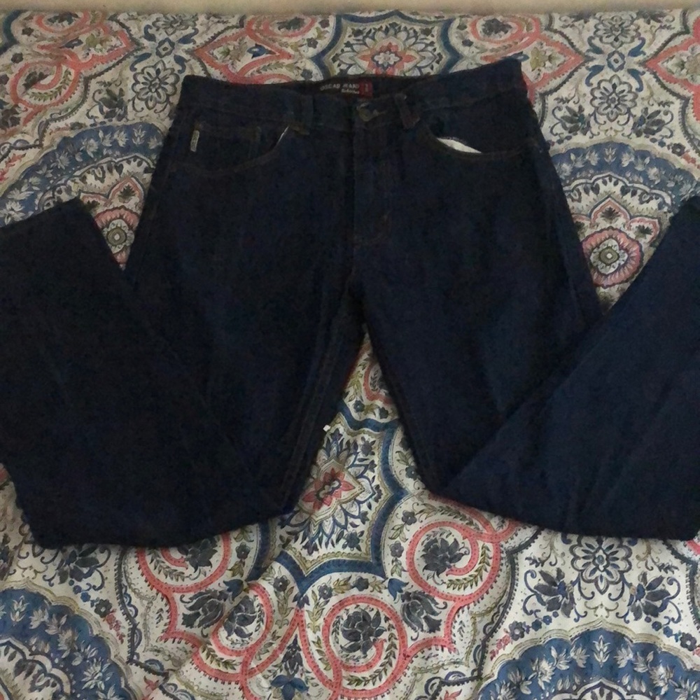 Men Dark Blue Jeans